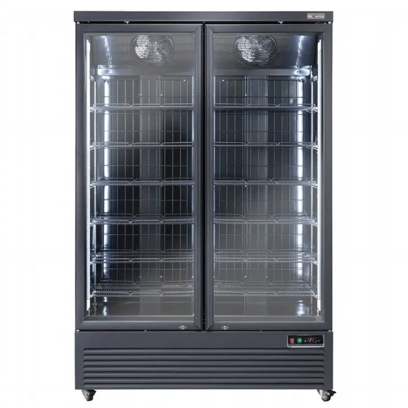 Bon Plan Vitrine réfrigérée verticale noire professionnelle 1084 litres