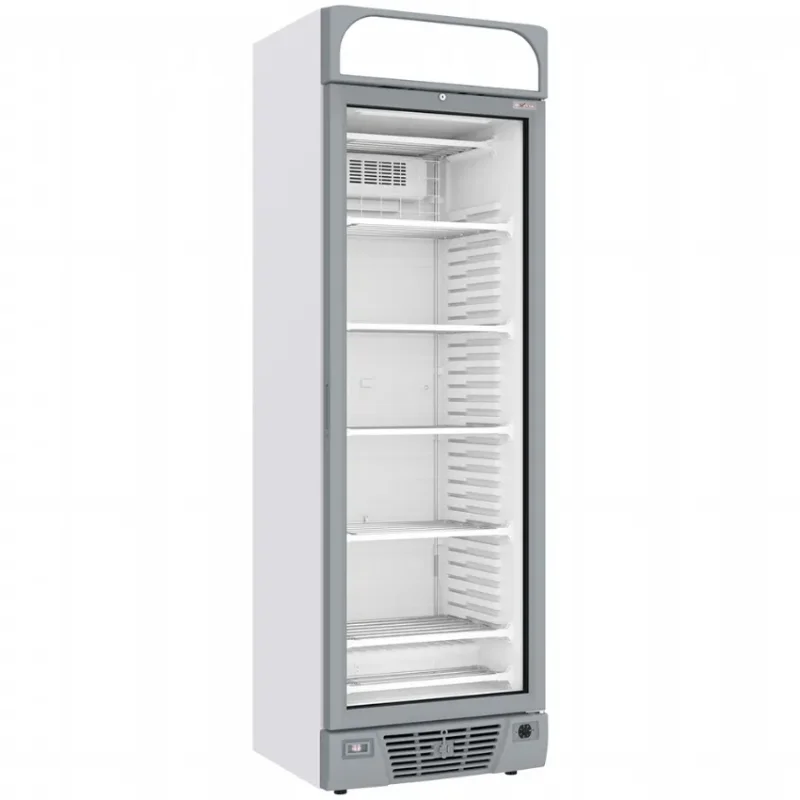 Vitrine réfrigérée négative murale blanche avec 5 niveaux - 374 litres Prix Cassé