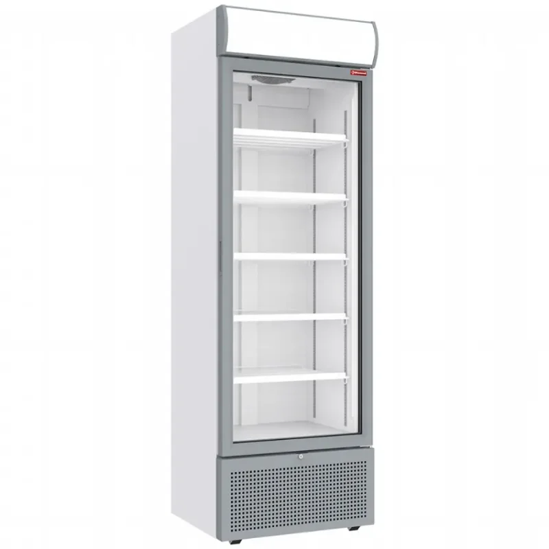 Nouveauté Vitrine réfrigérée positive murale blanche avec caisson lumineux - 494 litres