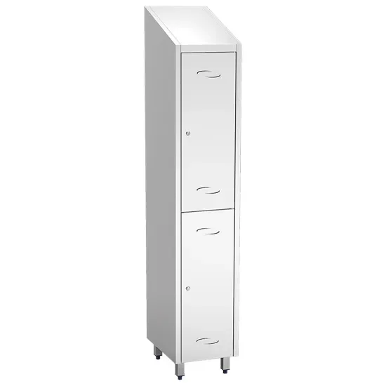 Armoire vestiaire inox 2 portes battantes avec hauteur 2010 mm Acheter En Ligne
