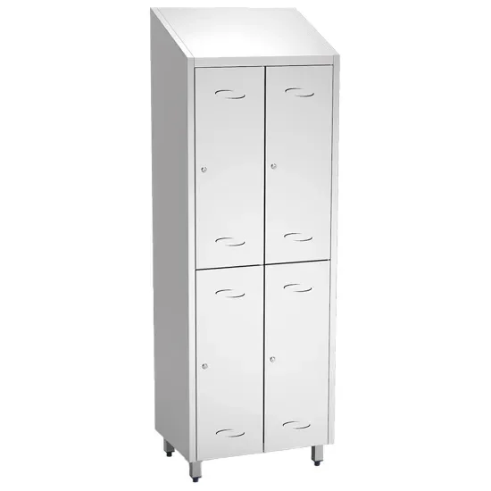 Armoire vestiaire 4 portes battantes avec hauteur 2010 mm Remise
