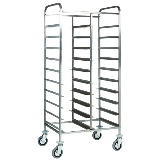 Paiement Sécurisé Chariot inox pour plaques gn avec 20 x gn 1/1 h d’insertion 120 mm
