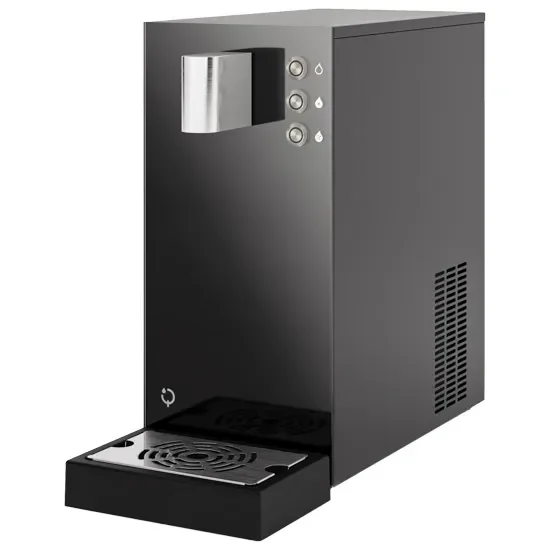 Pas Cher Fontaine d'eau noire à poser ambiante froide carbonatée capacité 30 l/h