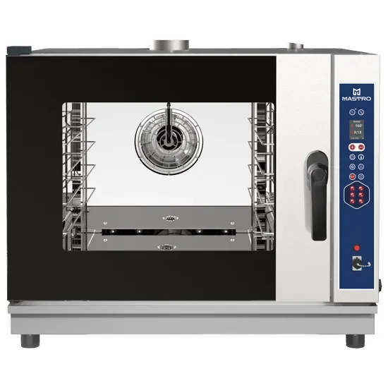 Offre Exclusive Four mixte gaz digital à vapeur directe avec 4 niveaux gn 1/1 ou 600x400