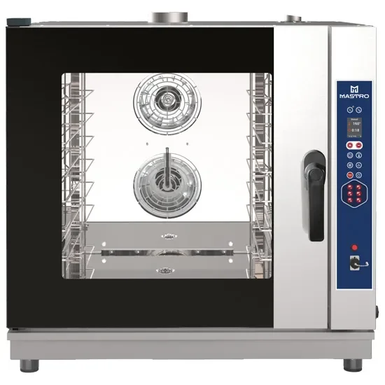 Four mixte gaz digital vapeur directe avec nettoyage auto - avec 6x gn 1/1 ou 600x400 mm Acheter En Ligne