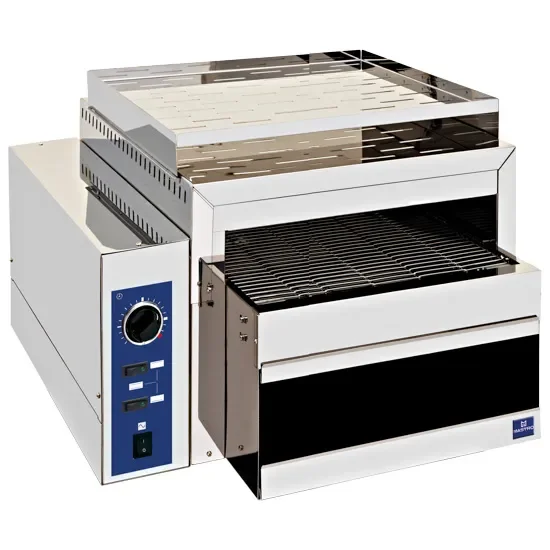 Expédition Rapide Grille-pain à tunnel inox avec chambre 375x75 mm puissance 4 kw monophasé