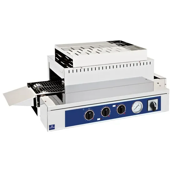 Commander Maintenant Grille-pain à tunnel inox avec chambre 375x75 mm puissance 4 kw monophasé