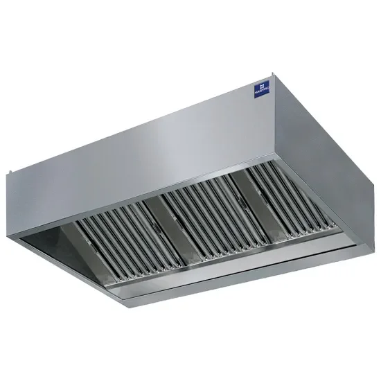 Hotte murale cubique avec moteur éclairage et régulateur 3000x1400 mm Pas Cher