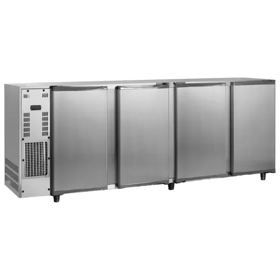 Expédition Rapide Réfrigérateur bar inox 4 portes battantes température -2/+8°c volume 794 l