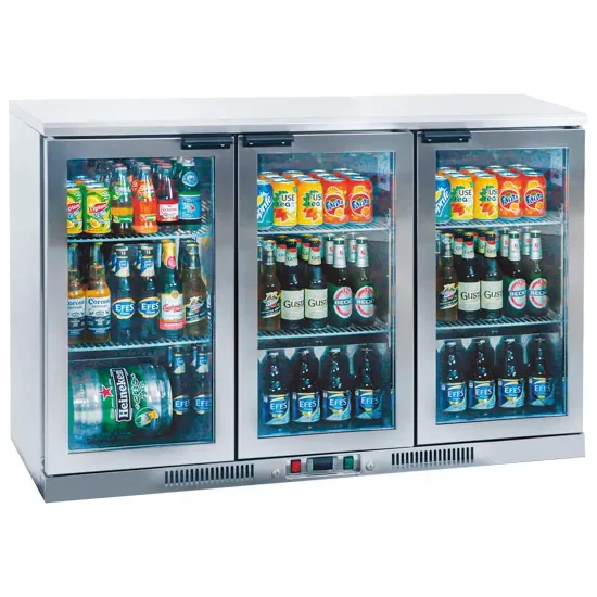 Quantité Limitée Réfrigérateur bar inox 3 portes battantes vitrées - température +2/+12°c et volume 310 l