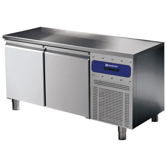 Must-Have Table réfrigérée pâtisserie 2 portes plan inox 600x400 température -2/+8°c