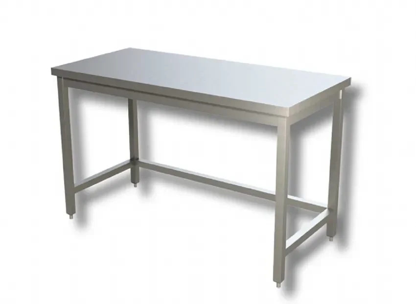 Table centrale inox 430 pour le travail - 1200x700x850 mm Nouveauté