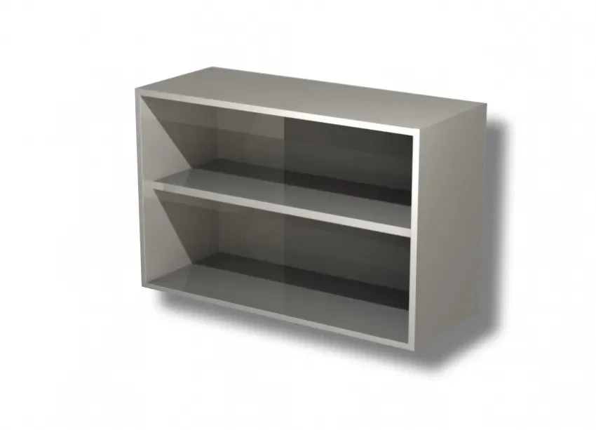 Promotion Saisonnière Placard inox 430 mural professionnel avec 1 étagère - 1700x400x650 mm