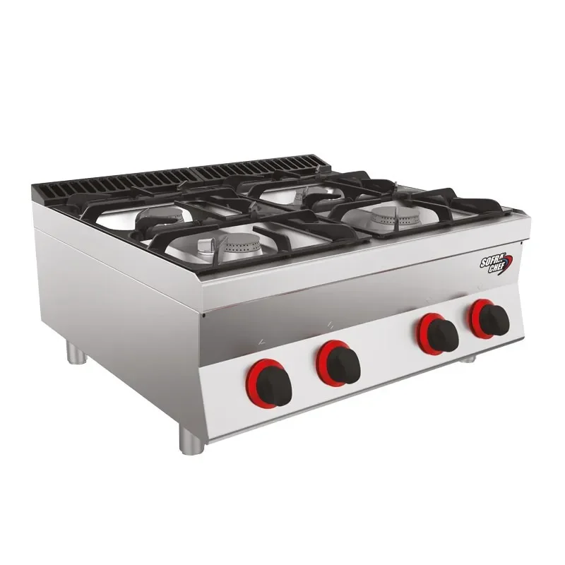 Affaire À Saisir Cuisinière professionnelle 4 feux à poser - 800x700x295 mm
