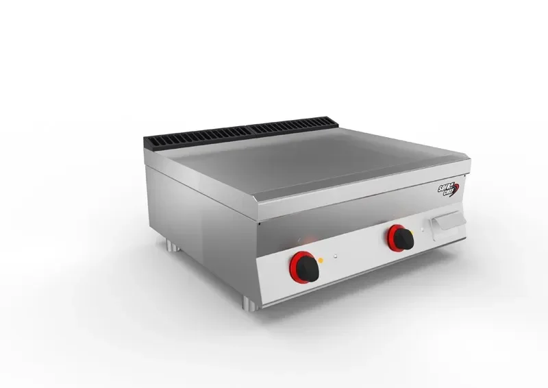 Promotion Saisonnière Plancha électrique revêtement aisi 430 - lisse avec dosseret