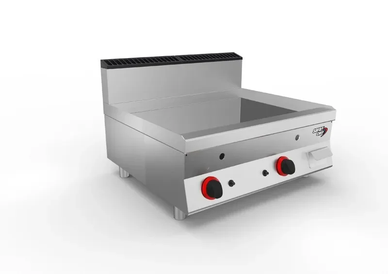 Plancha professionnelle à gaz revêtement chrome - lisse 13 kw Soldes