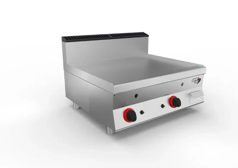 Plancha professionnelle à gaz revêtement aisi 430 - lisse 13 kw Livraison Express
