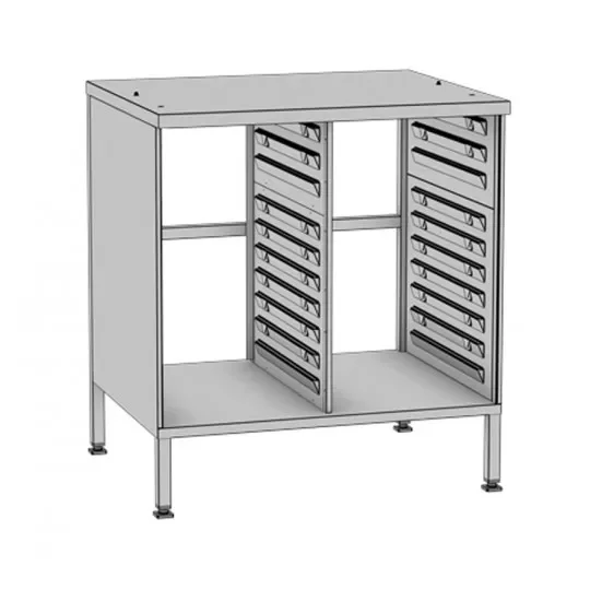 Soubassement boulanger ouvert avec rails et roulettes version ultravent 884x769x945 Petit Prix