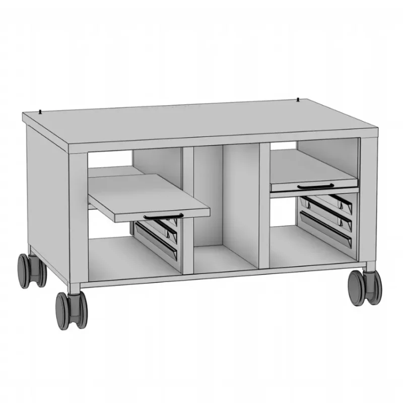 Soubassement avec roulettes pivotantes 1145x991x595mm Authentique