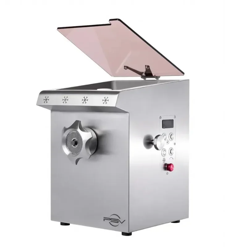 Expédition Rapide Hachoir réfrigéré monophasé pour boucherie - 600 kg/heure