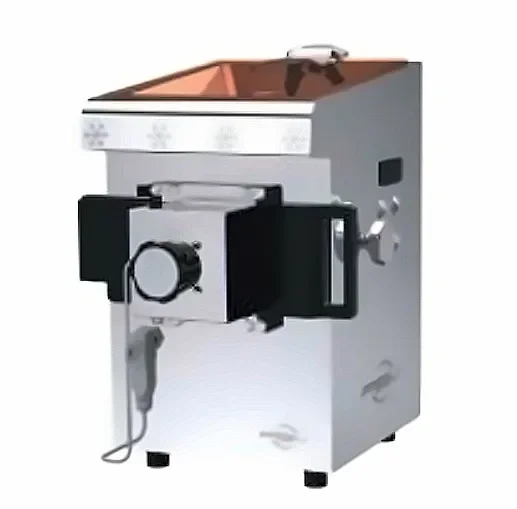 Pas Cher Hachoir à viande réfrigéré triphasé avec reconstitueur à empreinte ronde multi-calibre- 300 kg/heure