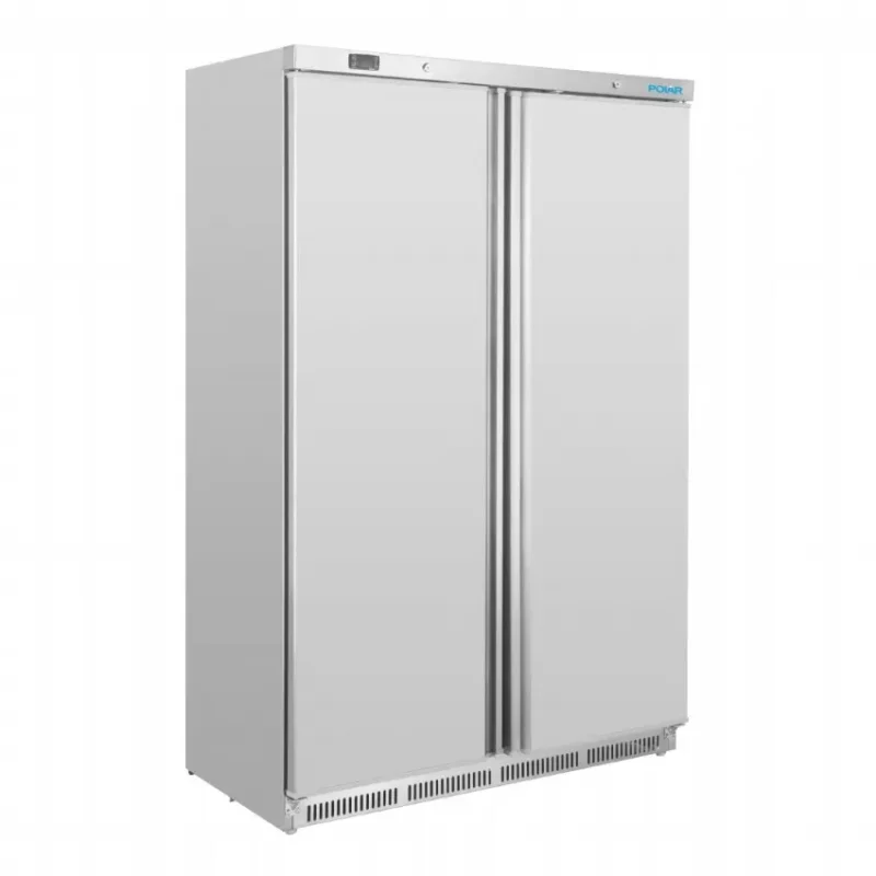 Prix Réduit Armoire réfrigérée positive inox avec 2 portes et 8 étagères 744 litres