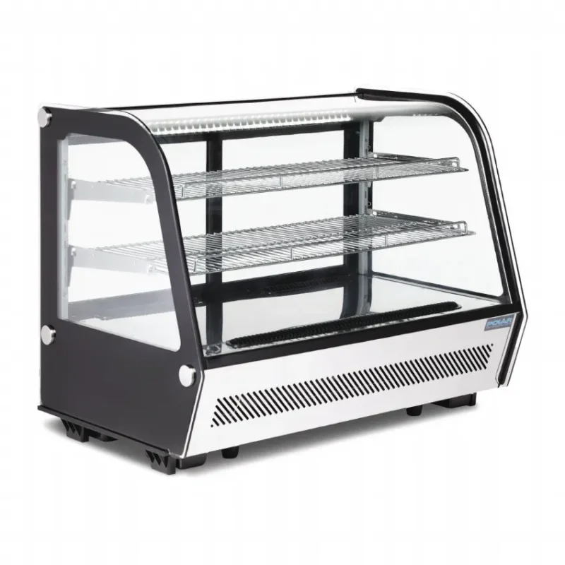Vitrine réfrigérée de comptoir noire 160 litres - 886x568x686 mm Satisfait Ou Remboursé