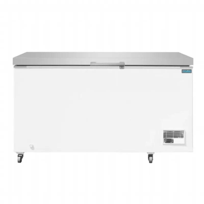 Populaire Congélateur coffre tropicalisé avec couvercle inox et 2 paniers - 378 litres