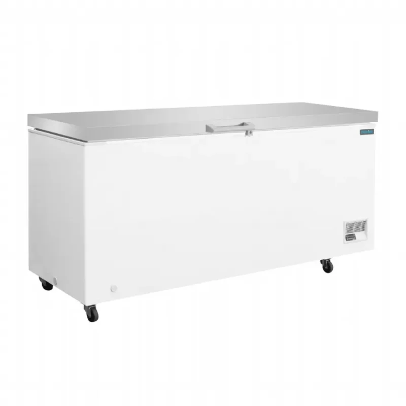 Meilleur Choix Congélateur coffre tropicalisé avec couvercle inox et 2 paniers - 581 litres