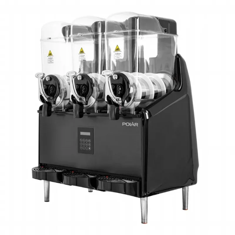 Machine à granité professionnelle noire 3x 12l - 610x714x940 mm Offre Exclusive