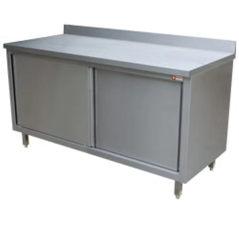 Certifié Meuble inox portes coulissantes 1400x700mm DIAMOND - TA147A/B