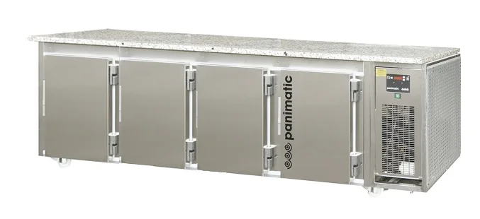 Tour patisserie inox 400x600 statique et ventilé 4 portes avec dessus en granite PANIMATIC Meilleur Choix
