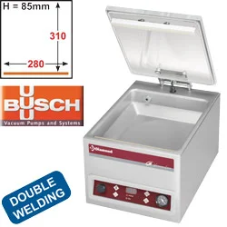 Machine d'emballage sous vide à cloche Longueur de scellage 280mm DIAMOND Expédié Aujourd’hui