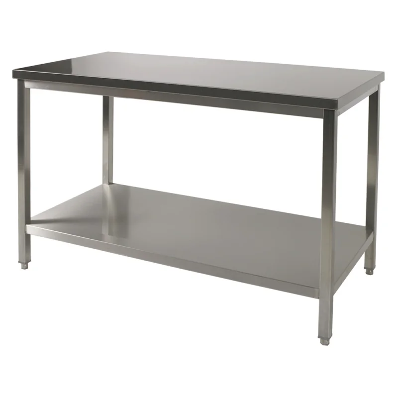 Table inox soudée avec étagère Largeur 1600mm - Profondeur 800mm L2G Marque