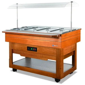 Buffet chauffant central avec cuve pour bacs GN1/1 SCAIOLA Seulement Aujourd’hui