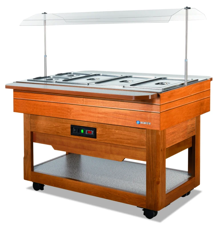Buffet chauffant central avec cuve pour bacs GN1/1 SCAIOLA Seulement Aujourd’hui