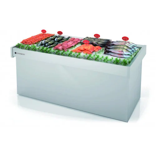 Étal à poissons réfrigéré longueur 2700mm CORECO Vente Directe