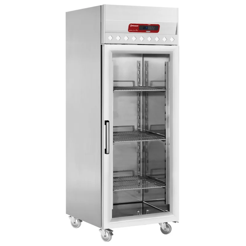 Frigo professionnel négative 1 porte vitrée 475 Litres Diamond Commande En Gros