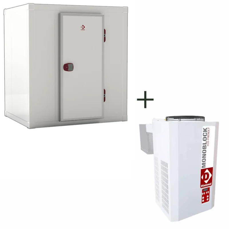 Chambre froide professionnelle négative monobloc 2190x1390x2190mm DIAMOND Promotion