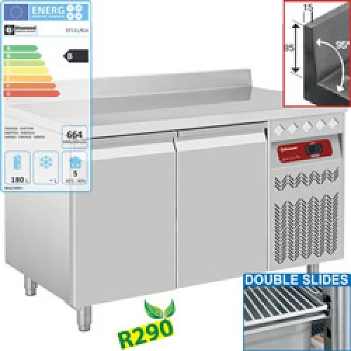 Acheter En Ligne Table réfrigérée adossée 2 portes profondeur 700 DIAMOND DT131/R2A