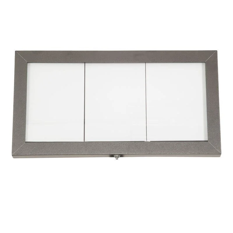 Porte-menu lumineux ACIER GALVA 3xA4 Top Vente