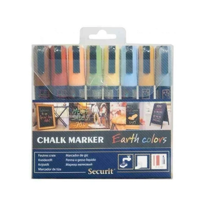 Satisfait Ou Remboursé Lot de 8 feutres craie pastel mine 2-6mm