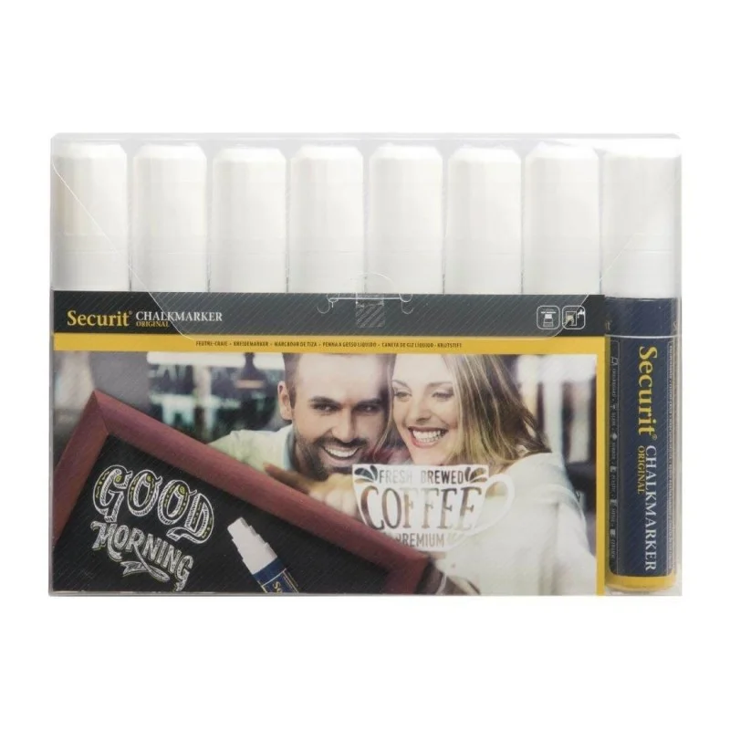 Lot de 8 feutres craie blancs mine 7-15mm Meilleur Choix
