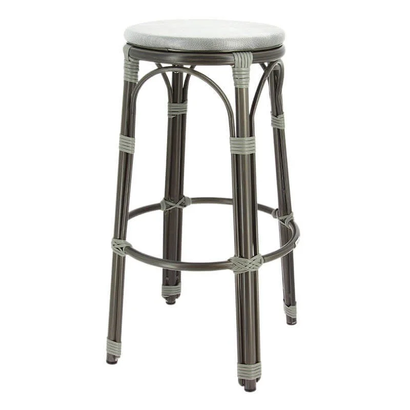 Tabouret BIARRITZ gris Dernier Modèle