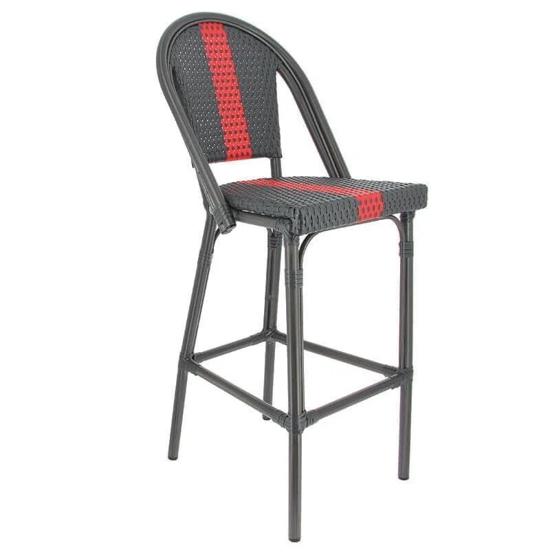 Promotion Chaise haute DIEPPE gris/rouge