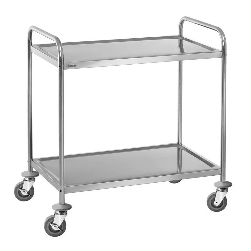 Chariot de transport inox 2 plateaux Bon Plan
