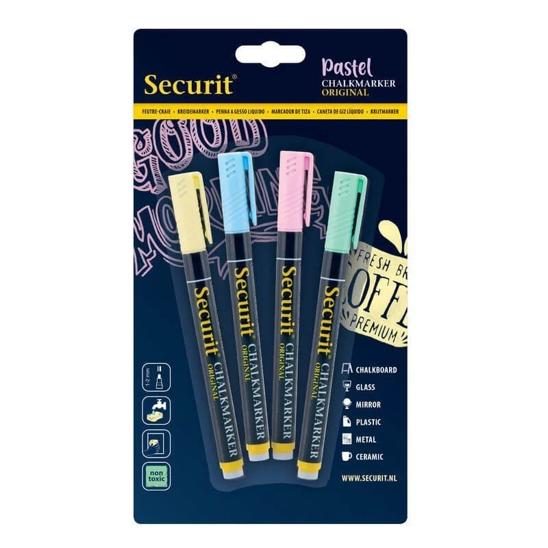 Top Vente Lot de 4 feutres craie pastels mine 1-2mm