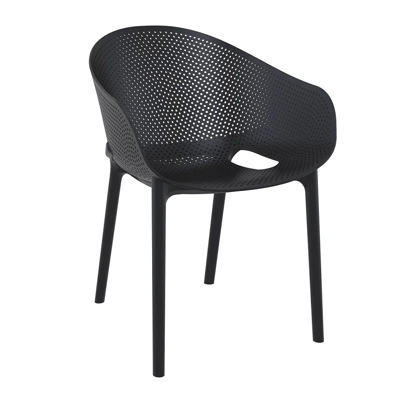 Lot de 4 fauteuil SKY PRO NOIR Authentique