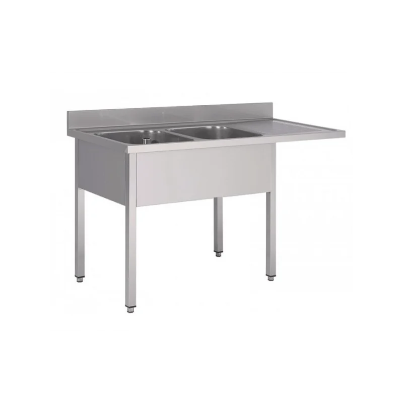 Pas Cher Plonge inox | 2 bacs + emplacement lave-vaisselle
