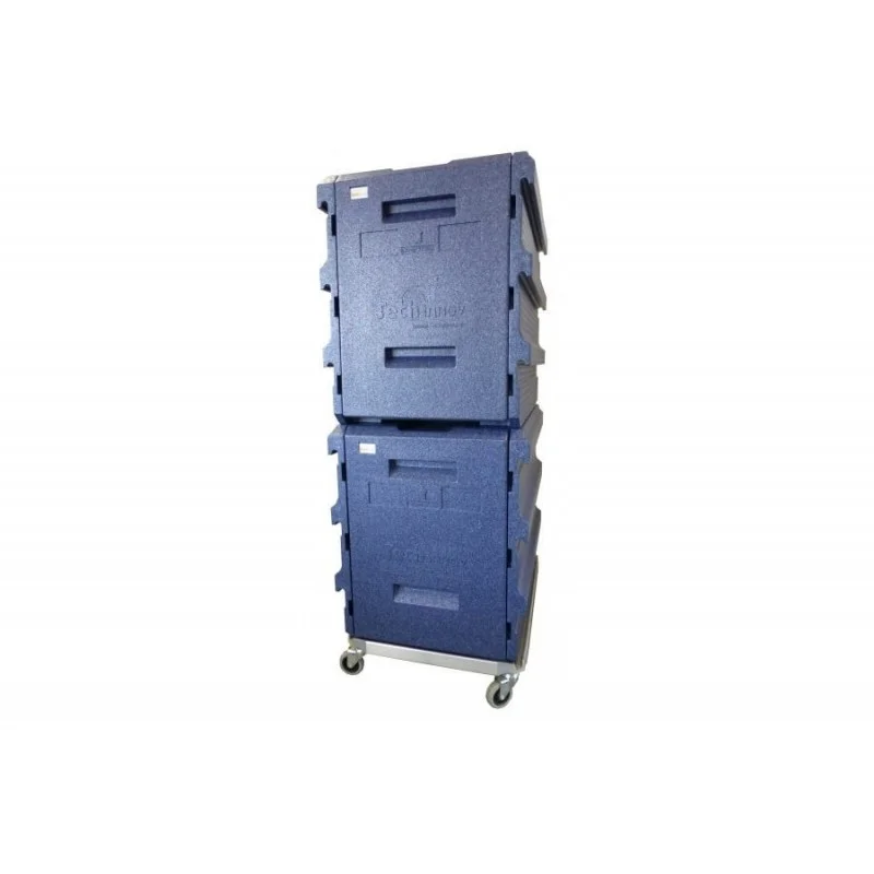 Pack 2 coffres 10x400x600mm + embase roulante Dernier Modèle